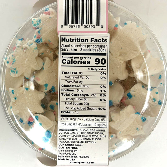 3 Pk Meringues Cookies Cotton Candy Flavor Gluten Fat Free 90 Calories Treats