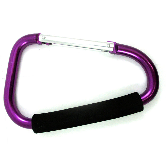 8" Jumbo Aluminum Carrying Hook Grocery Shopping Carabiner Heavy Duty Snap Lock