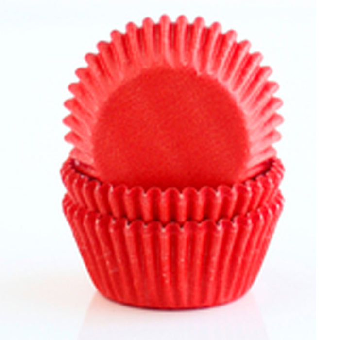 200 Red Paper Cupcake Liners Baking Cups Standard Size Cake Candy Decorations