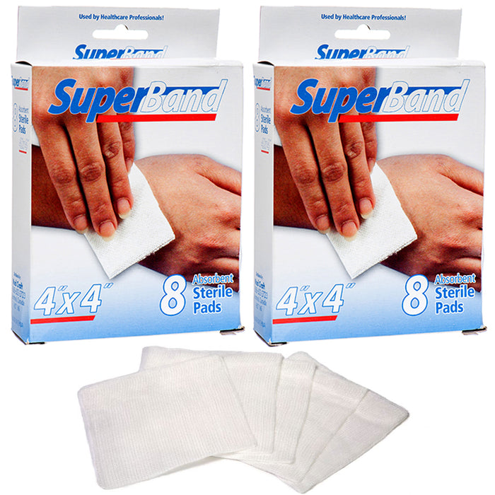 16 Pc Sterile Pads Gauze Bandage Wound Dressing Sponge Prep Absorbent — AllTopBargains 16 Pc Sterile Pads Gauze Bandage Wound Dressing Sponge Prep Absorbent — AllTopBargains