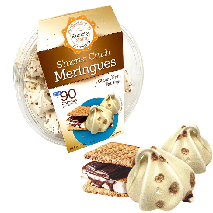 4 Pk Smores Meringues Cookies Crunchy Melt Treat Gluten Free Fat Free 90 Calorie