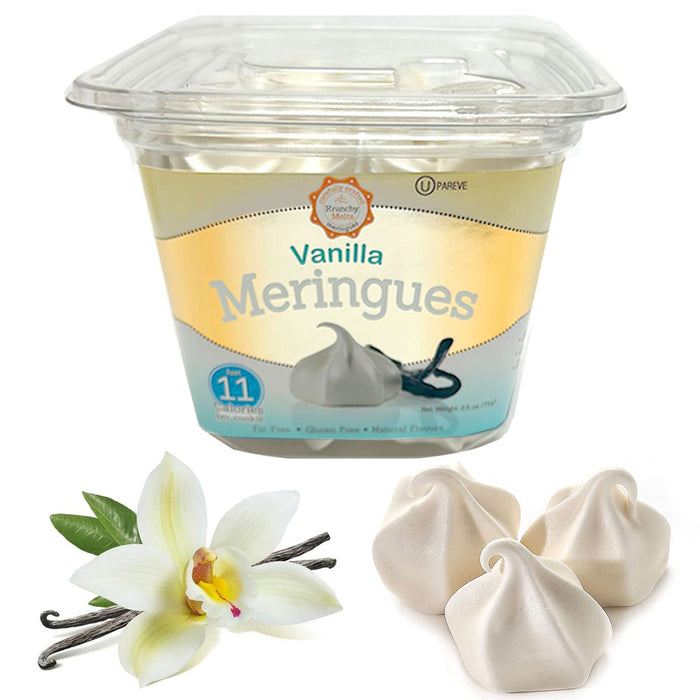 3 Pk Meringues Cookies Vanilla Flavor Melt Snack Gluten Nut Fat Free 90 Calories