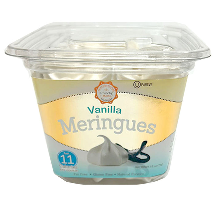 2 Pk Meringues Cookies Vanilla Flavor Gluten Fat Free 90 Calories Snack Sweets