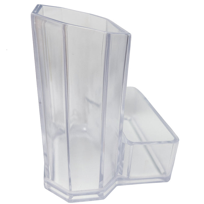 2pk Acrylic Makeup Brush Organizer Lipstick Holder Clear Brush Storage Cup Bath