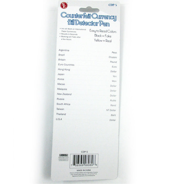 2 Money Detector Pen Counterfeit Bill Tester Marker Detection Fake Currency Note