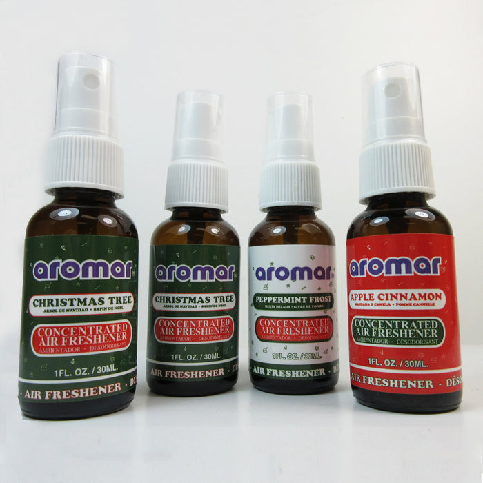 4 Pc Holiday Air Freshener Spray Set Cinnamon Concentrated Aroma Odor Eliminator