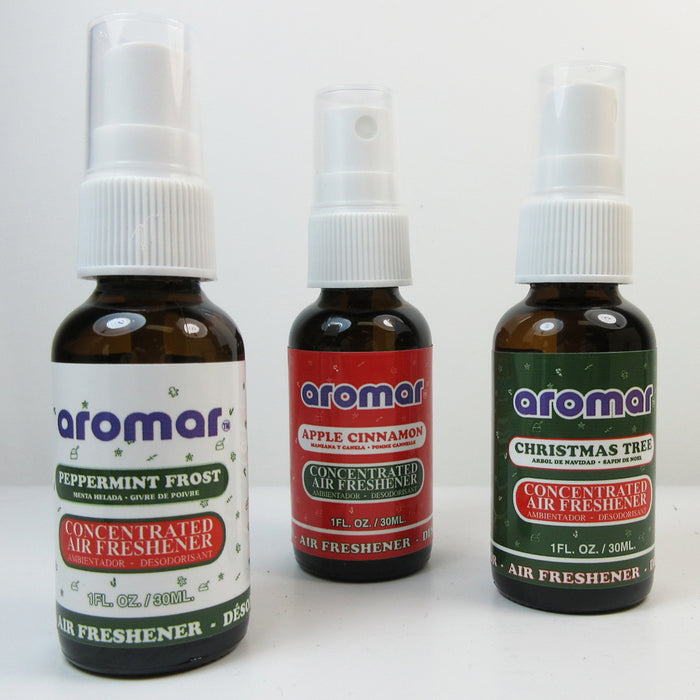 4 Pc Holiday Air Freshener Spray Set Cinnamon Concentrated Aroma Odor Eliminator