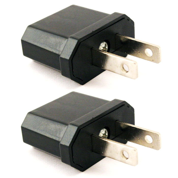 6 Travel Adapter Power Converter Europe to USA Plug  Wall Adaptor Convert Eu>Us