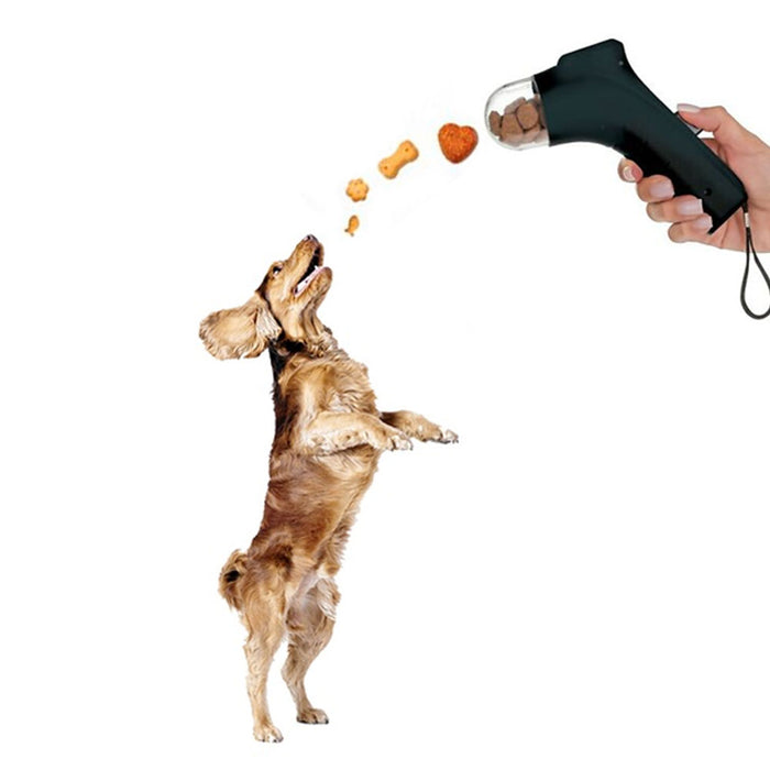 Dog Treat Launcher Pet Snack Treat Launcher Dog Training Tools Dispenser Fetch