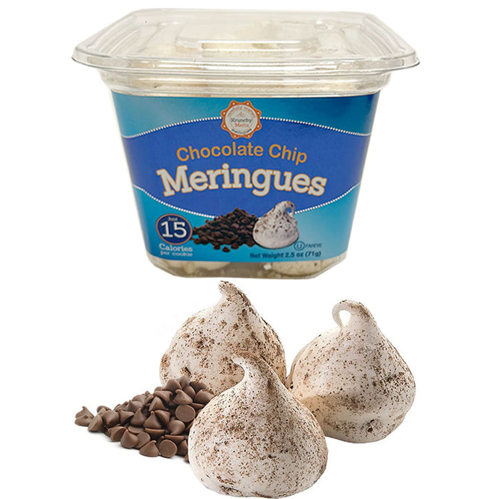 1 Pk Chocolate Chip Meringues Cookies Gluten Fat Free 90 Calories Kosher Snacks