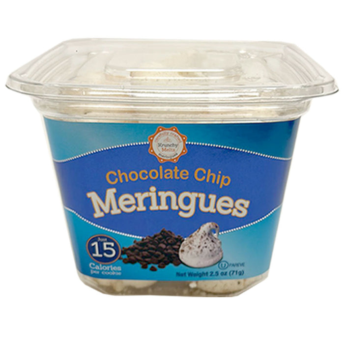 2 Pk Meringues Cookies Chocolate Chip Flavor Gluten Fat Free 90 Calories Snacks