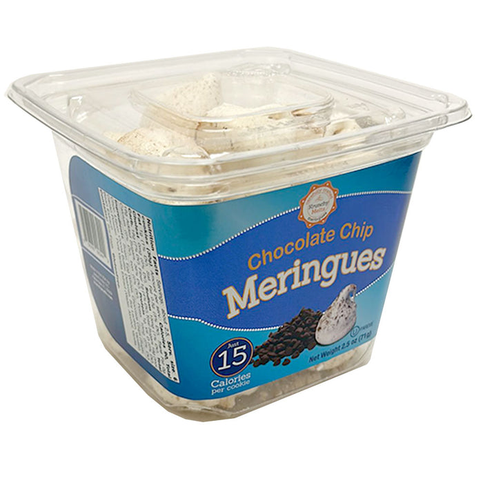 3Pk Low Calorie Chocolate Chip Cookie Meringue Snack Gluten Fat Free Sweet 2.5oz