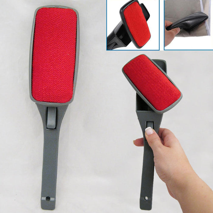 1 New Magic Lint Fluff Fabric Clothes Dust Brush Pet Hair Remover Cleaner Swivel