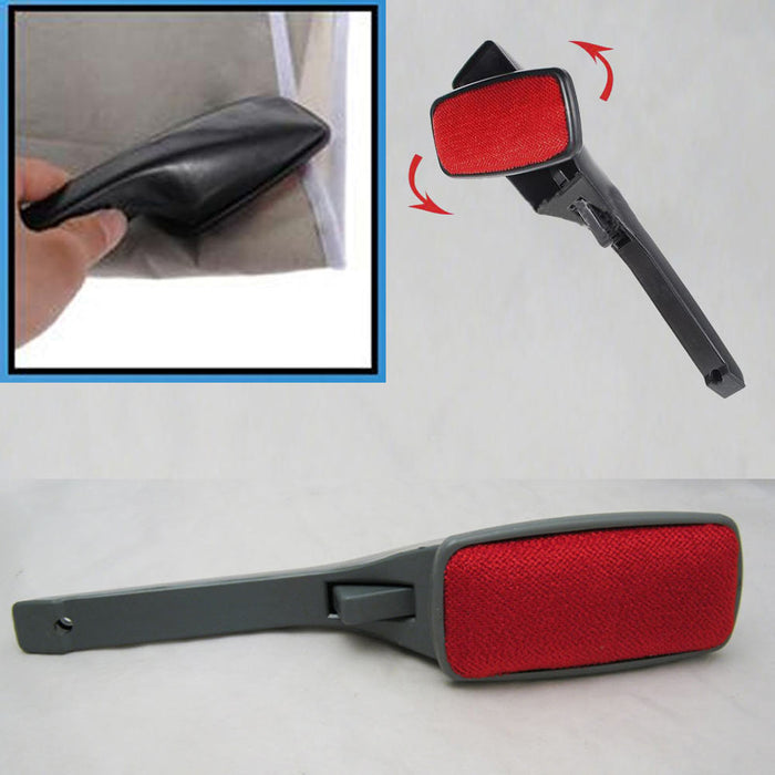 1 New Magic Lint Fluff Fabric Clothes Dust Brush Pet Hair Remover Cleaner Swivel