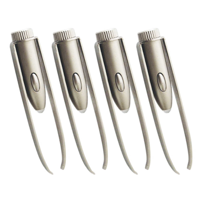 4 Quality Stainless Steel Make Up LED Light Eyelash Eyebrow Hair Removal Tweezer