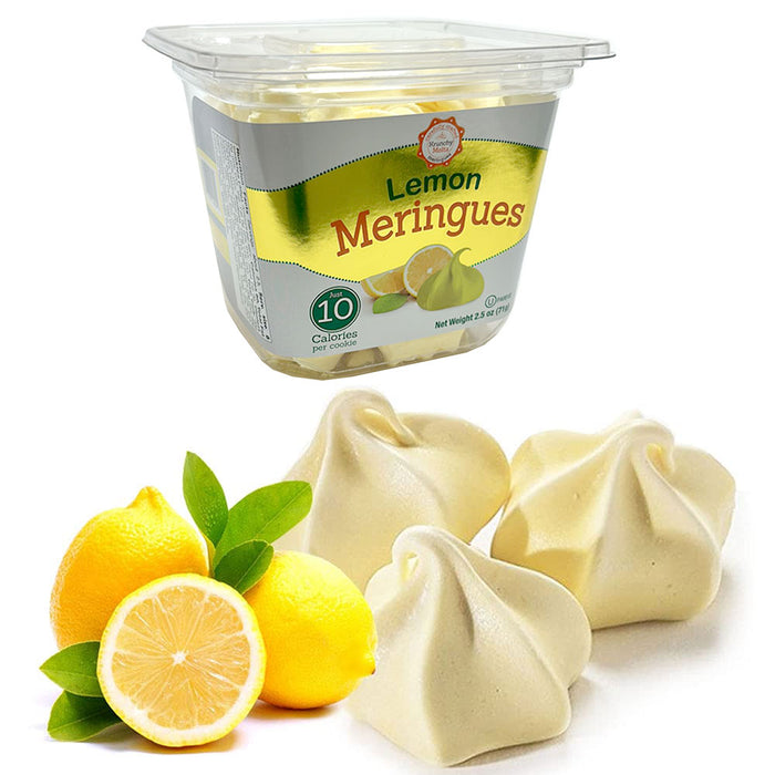 1 Pk Lemon Meringues Cookies Gluten Fat Free 80 Calorie Kosher Sweet Treat Snack