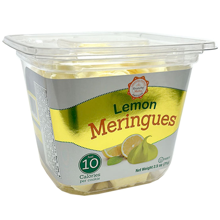 4 Pk Lemon Flavor Meringues Cookies Gluten Nut Fat Free 80 Calories Sweet Treats