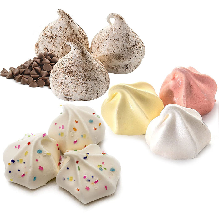 3 Pack Meringue Cookies Birthday Cake Chocolate Chip Vanilla Gluten Free 2.5oz