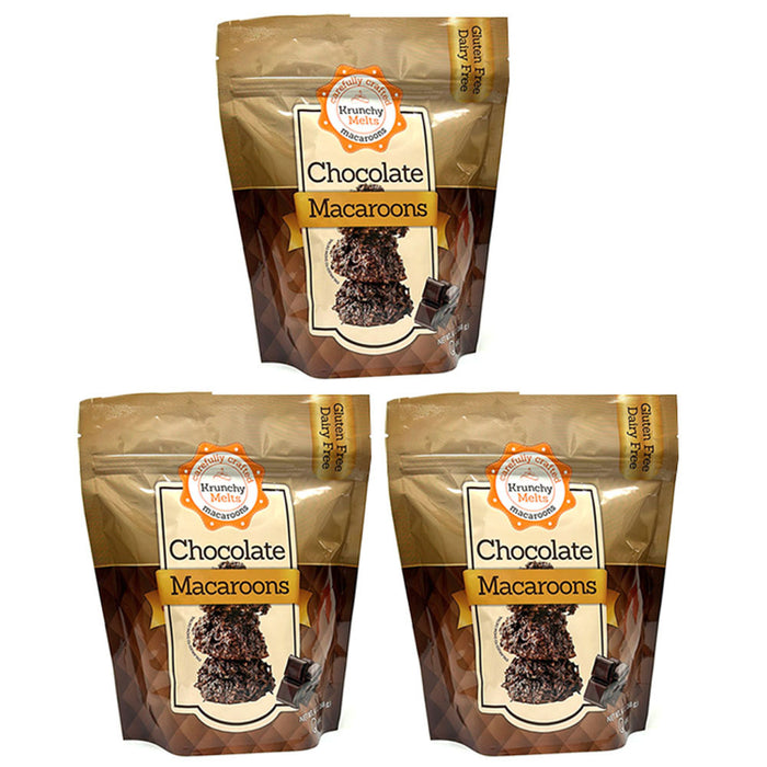 3 Pk Gourmet Chocolate Macaroons All Natural Coconut Cookies Gluten Dairy Free