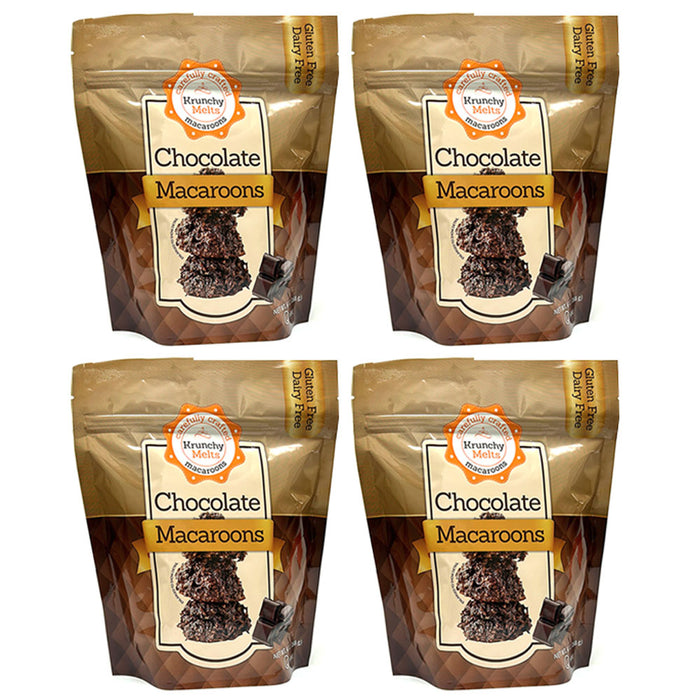 4 Pk Gluten Free Chocolate Macaroons Natural Coconut Cookies Kosher Non Dairy
