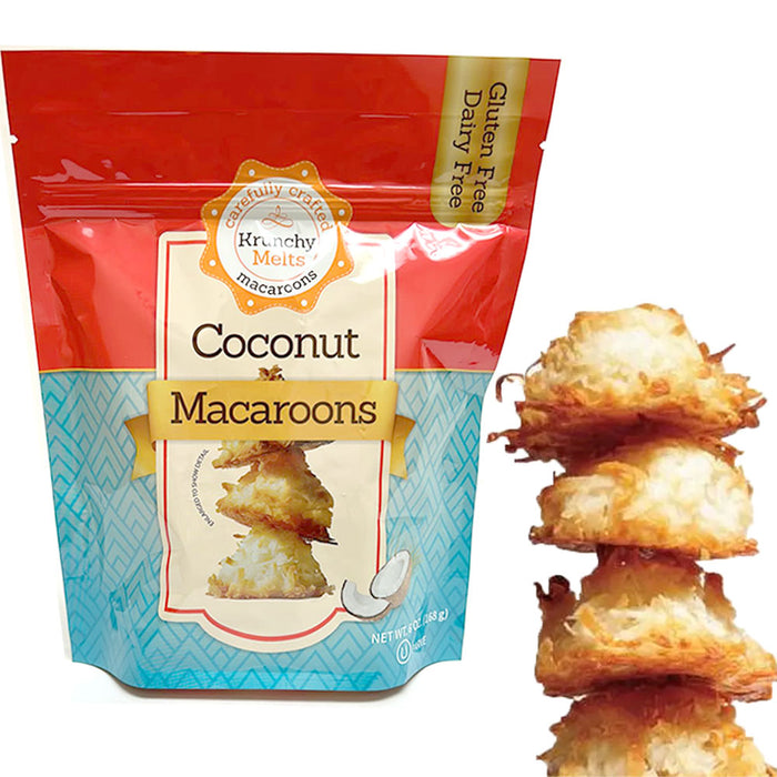 4 Pk Gluten Free Macaroons Natural Coconut Cookies Kosher Treat Non Dairy Sweets