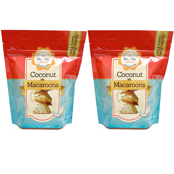2 Pk Coconut Macaroons Cookies Gluten Dairy Free Kosher All Natural Treat Sweets