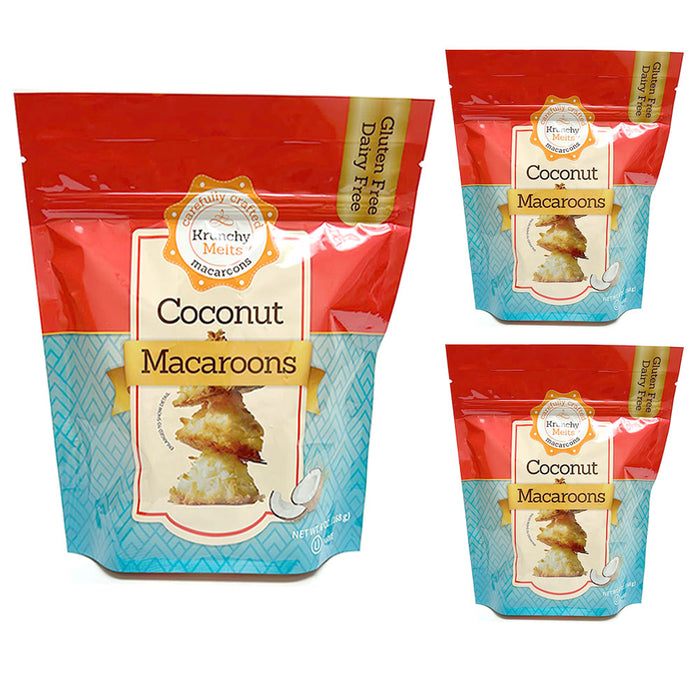 3Pk Gourmet Coconut Macaroons All Natural Cookies Gluten Dairy Free Treat Kosher