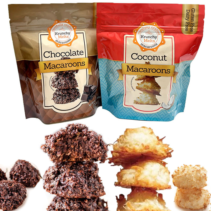 2 Pk Natural Gluten Free Coconut Macaroons Cookies Chocolate Non Dairy Sweets