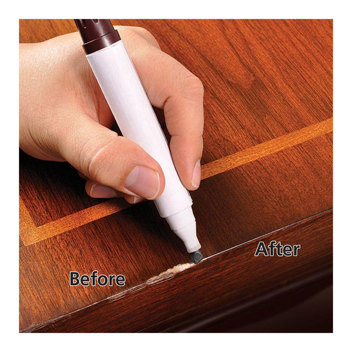 12 Pc Furniture Marker Crayons Repair Kit Wood Touch Up Scratch Filler Remover