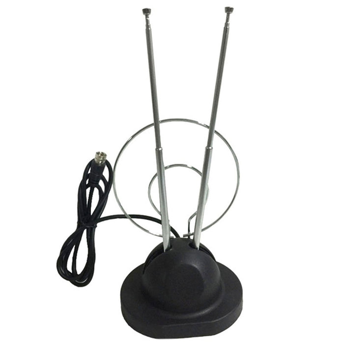 Trisonic Rabbit Ear Digital Ready TV Antenna HDTV VHF UHF with Coax Cable