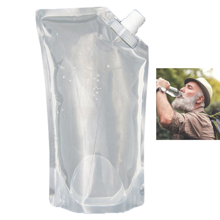 20 Folding Water Bottles Collapsible Pouch BPA Free Emergency Survival Hiking