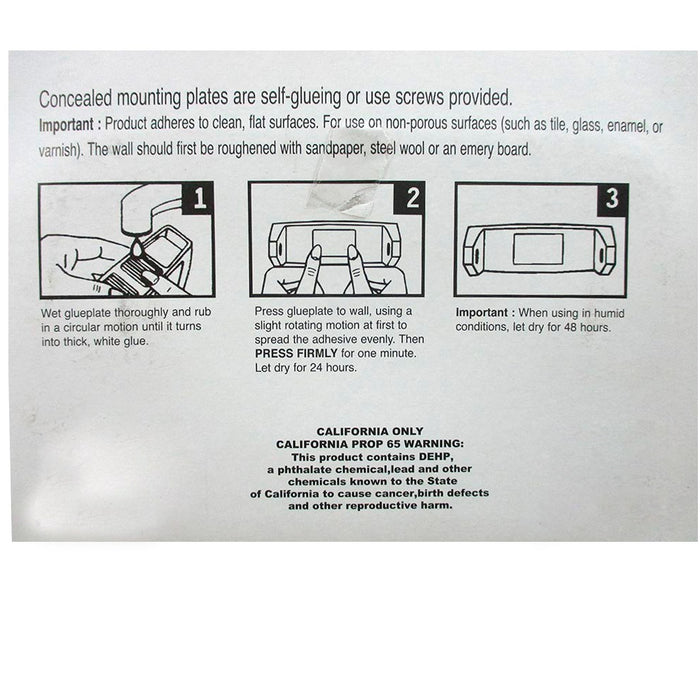 Plastic Toilet Paper Roll Holder Tissue Bathroom Dispenser Wall Mounted Hook Wht