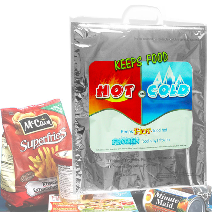 XLarge Hot Cold Bag Insulated Thermal Cooler Grocery Size Food Storage Carry Bag