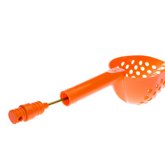 1 X Tough Durable Black Plastic Beach Sand Scoop With Brass Probe Metal Detector