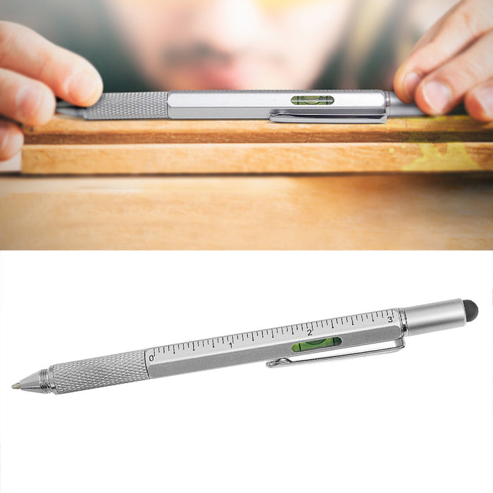 5-in-1 Universal Touch Screen Pen Stylus Level Screwdriver Ruler Architect Gifts