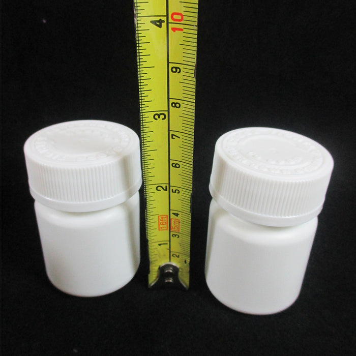 12 x Pill Bottle 30 ML Pharmaceutical Plastic Container Pet Screw Cap Vitamin
