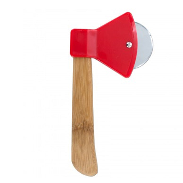 Axe Pizza Cutter Ax Shaped Wheel Slicer Wooden Chef Gift Kitchen Sharp Tool Gift