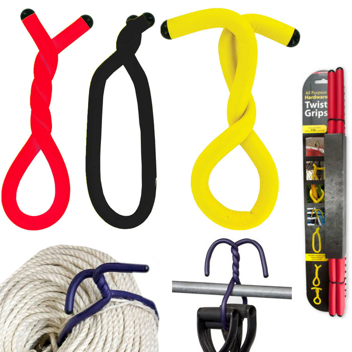 8pc All Purpose Twist Grips Heavy Duty Cable Ties Fastener Home Garage Organizer