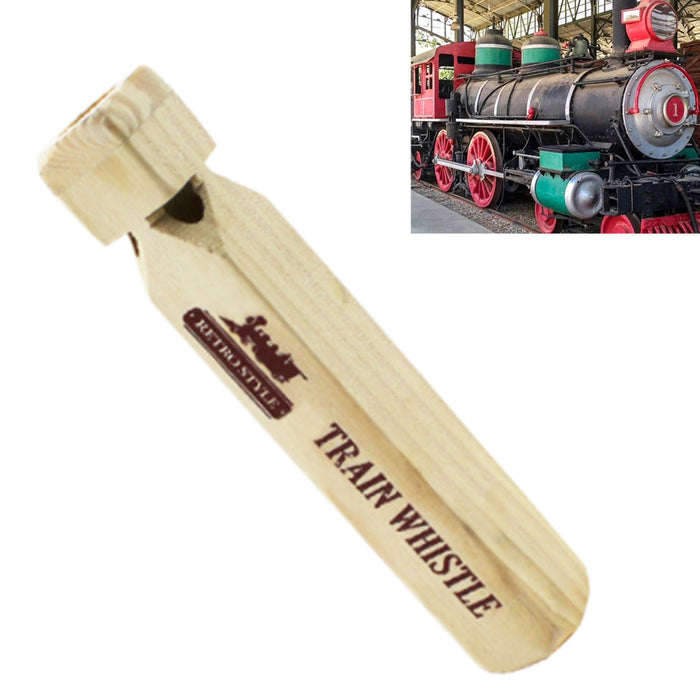 1 Huge Iron Wooden Train Engine Whistle 8.5" Choo Choo Sound Locomotive Kids Toy