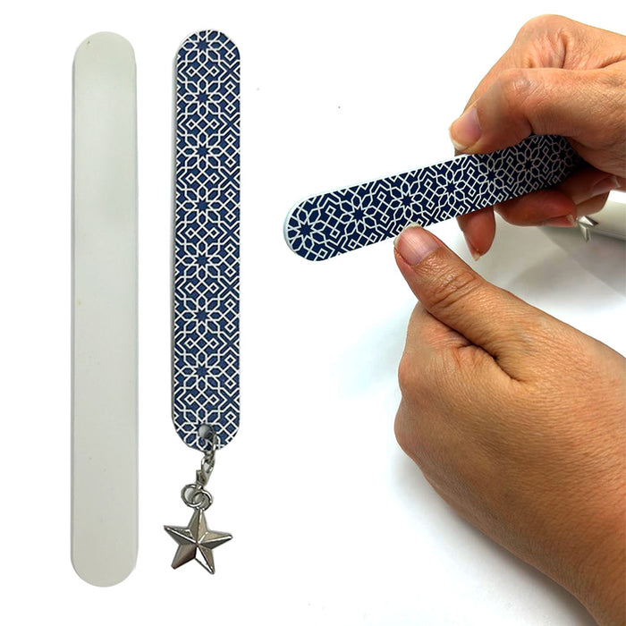 4 Pk Pro Dual Sided Nail Files Washable Salon Emery Board Manicure Buffer Tools
