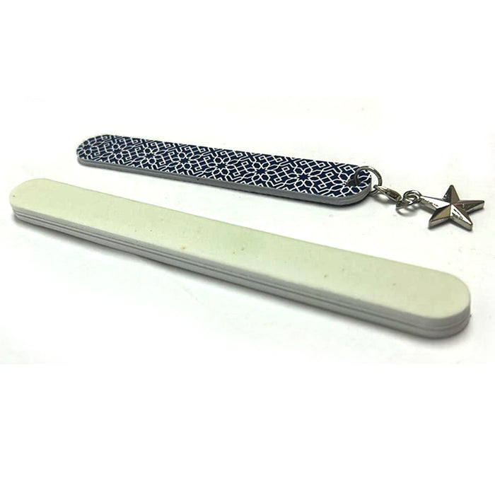 4 Pk Pro Dual Sided Nail Files Washable Salon Emery Board Manicure Buffer Tools