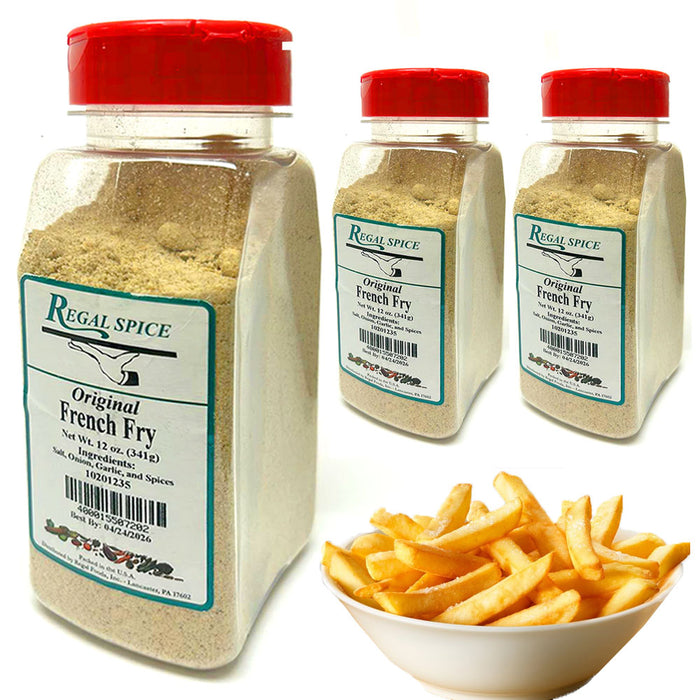 3pk French Fry Seasoning 12oz Gourmet Seasoned Fries Cooking Vegetables Dry Rub
