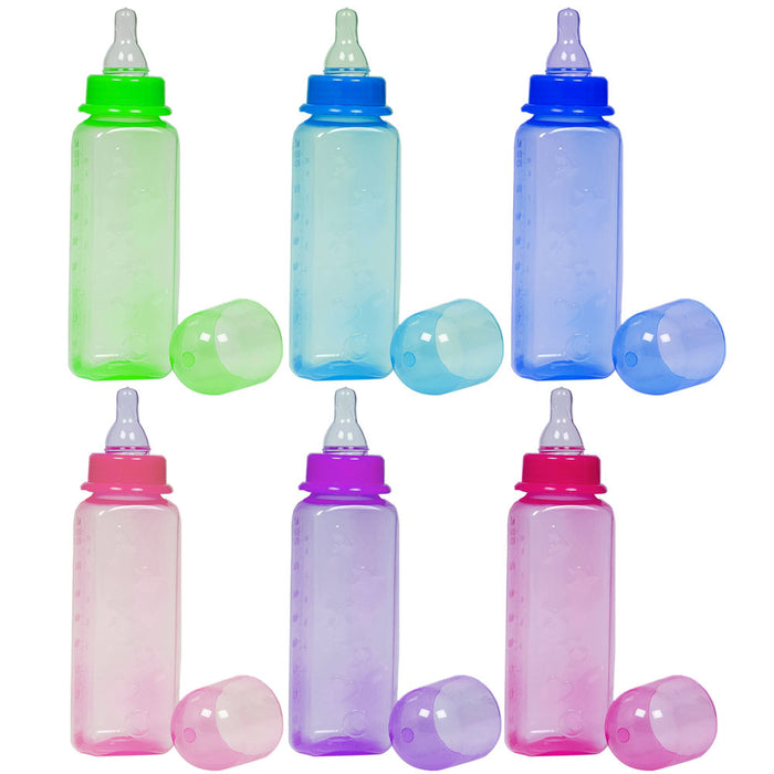 3 Pk Boy Baby Bottles Infant Feeding 8 Oz Leak Proof Babies Blue Feeder BPA Free