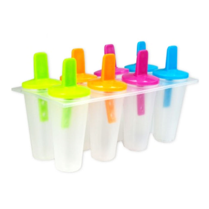 8 Freezer Ice Pop Maker Mold Popsicle Dessert Ice Cream Frozen Pops Cake Treats