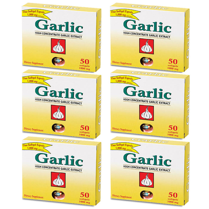 300 Ct Soft Gel Garlic Extract Capsules 1000mg Concentrated Dietary Supplement