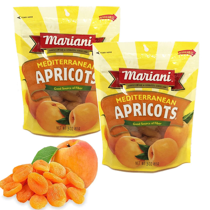 2 Bags Dried Apricots Fruit Plump Vegan Snack Treat Sweet Kosher Gluten Free 3oz