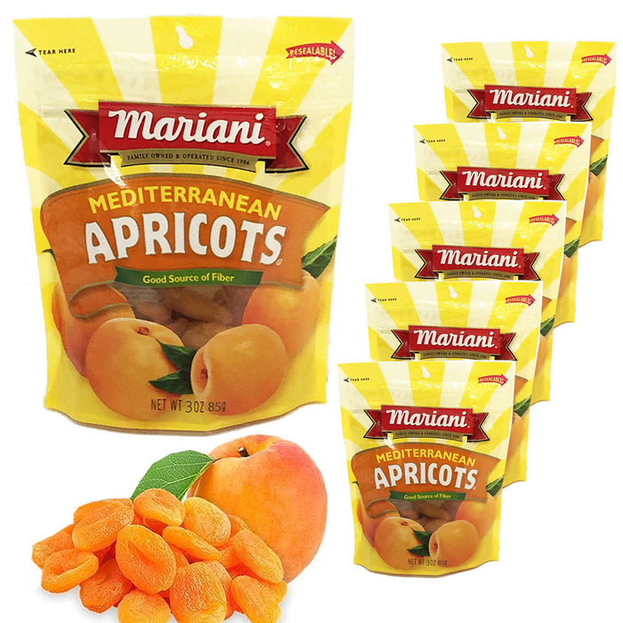 6 Bags Mariani Apricots Dried Fruit Vegan Snack Fat Free Treat Nature Candy 3oz