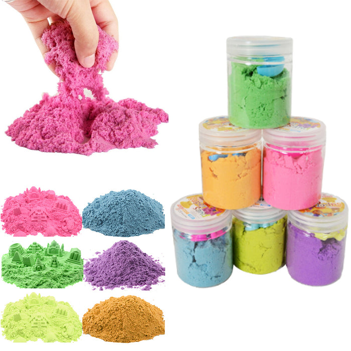 3 Pack Sand Moldable Sensory Play Magic Sand Resealable Toys Non Toxic
