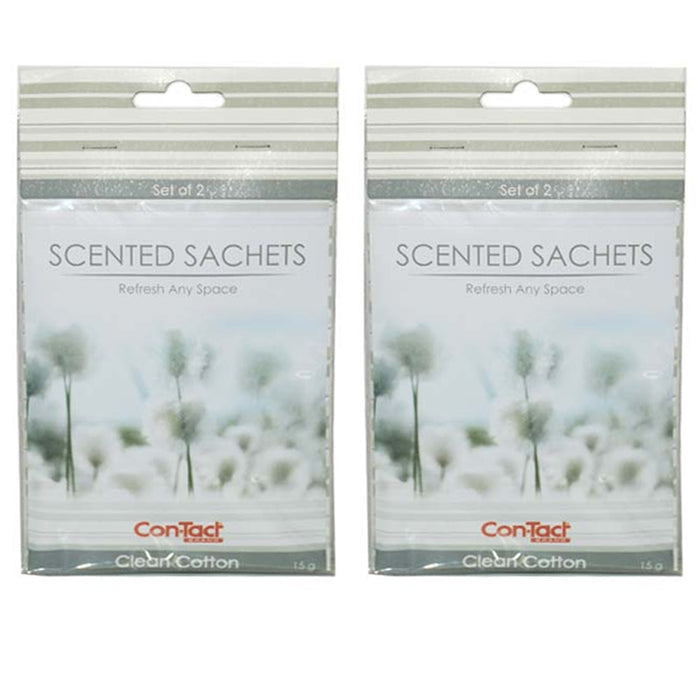 1 Pack Scented Sachet Clean Cotton Drawer Bags Fresh Scent Air Freshener 2 Piece