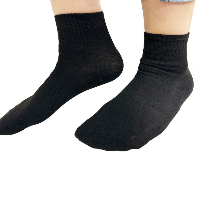 Girls Socks Crew Cute Youth Dress Socks School Ribbed 12 Pairs Casual Size 6-8